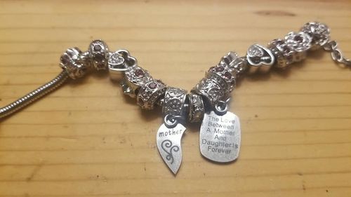 Customer photo review of Mother Daughter Eternal Love Bracelets