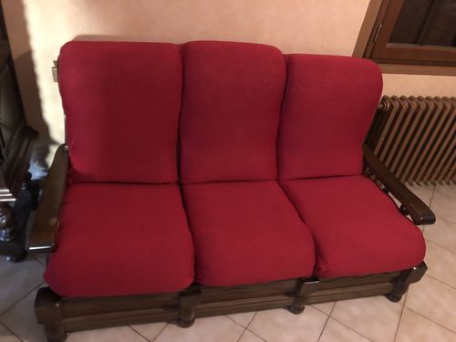 Customer photo review of Rouge - Housses Extensibles de Fauteuil et Canapé - La Maison des Housses