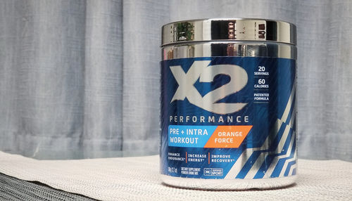 Customer photo review of X2 PERFORMANCE® Pre-Workout + Intra-Workout Powder - Orange Force