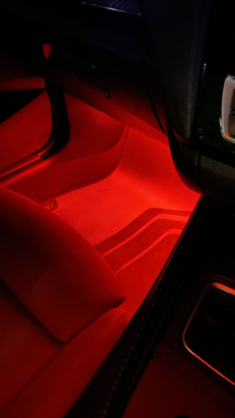 Customer photo review of MHC BMW Interior Footwell Lighting For F Series Models