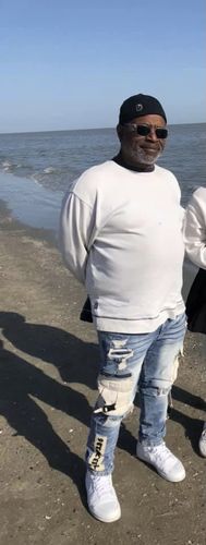 Customer photo review of UTILITY DENIM PANTS