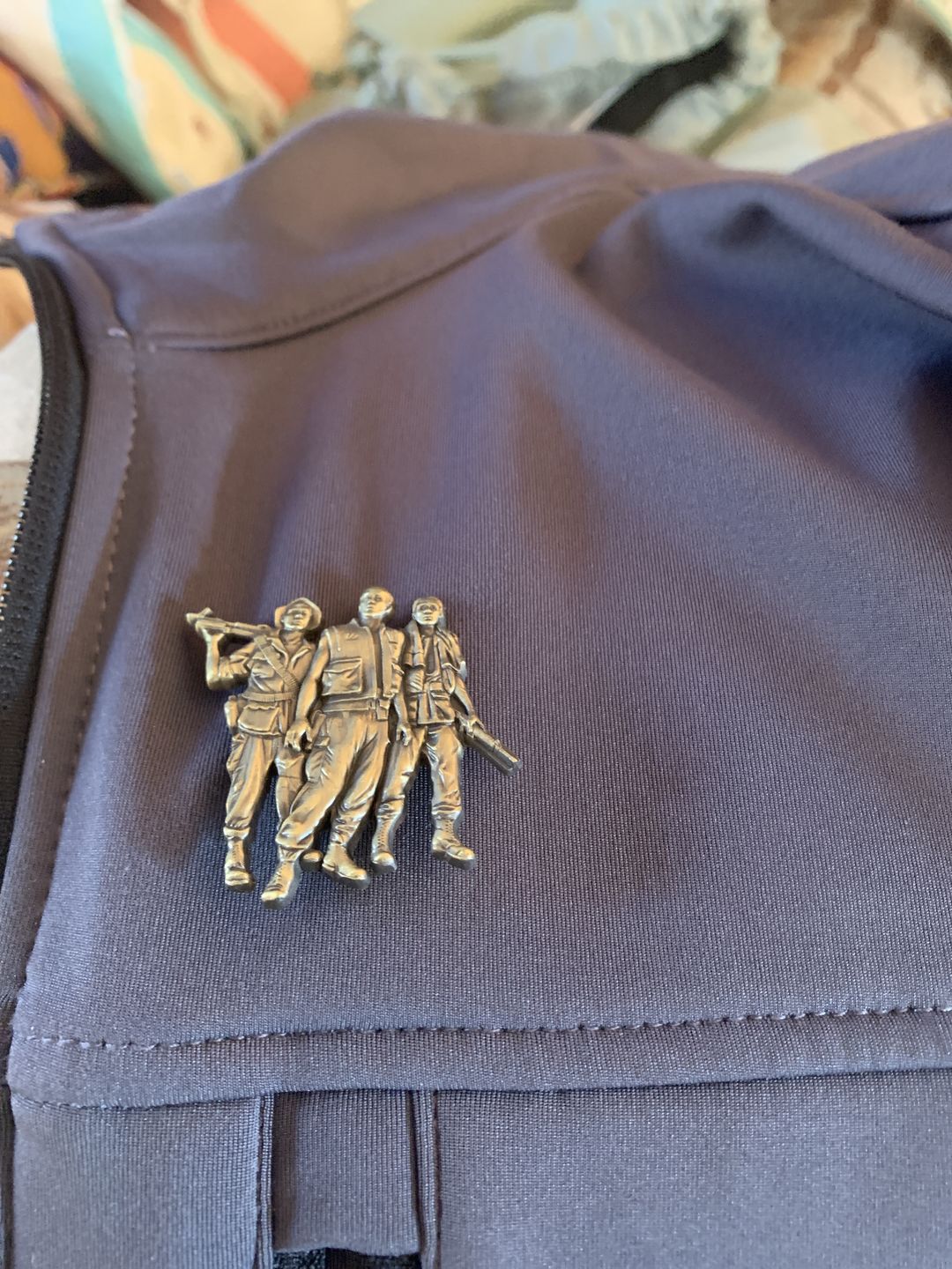 Customer photo review of Vietnam Veteran Pin