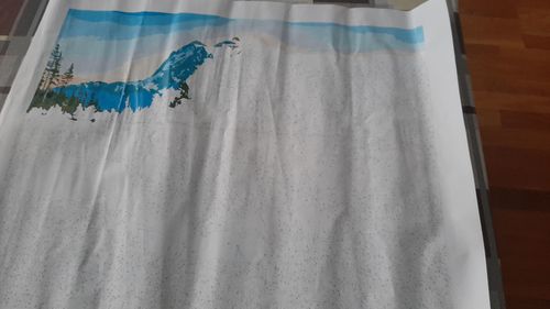 Customer photo review of Puesta de sol en el lago de montaña