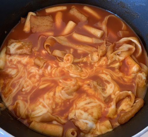 Customer photo review of [Mimi] Teokbokki with Fish Cake Noodles 530g
