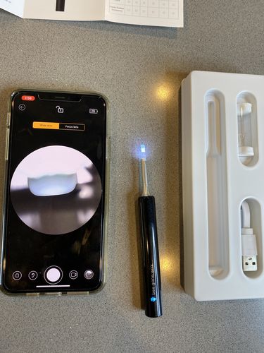 Customer photo review of Bee Gone Wax Ear Cleaner