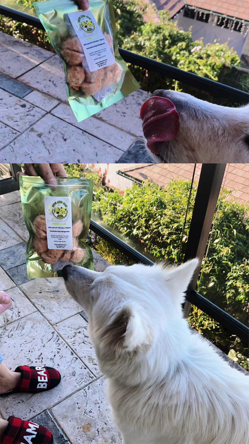 Customer photo review of Dog and Cat Fish Ball Treats