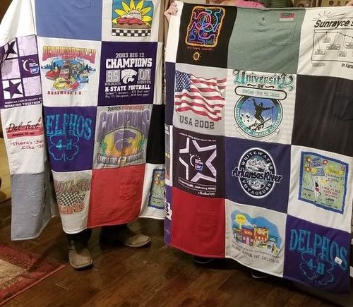 Customer photo review of Classic T-Shirt Blanket