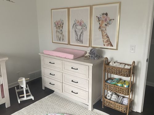 Customer photo review of Flower Crown Animals Canvas Prints