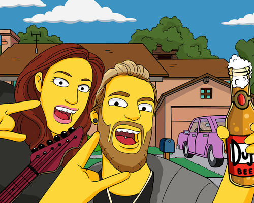 Customer photo review of Le Cadre Simpson Personnalisé