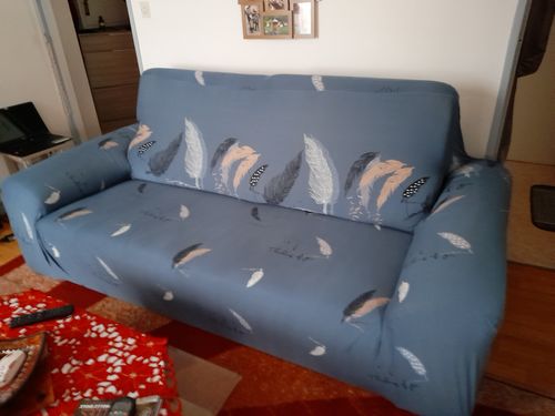 Customer photo review of Juey - Housses Extensibles de Fauteuil et Canapé - La Maison des Housses