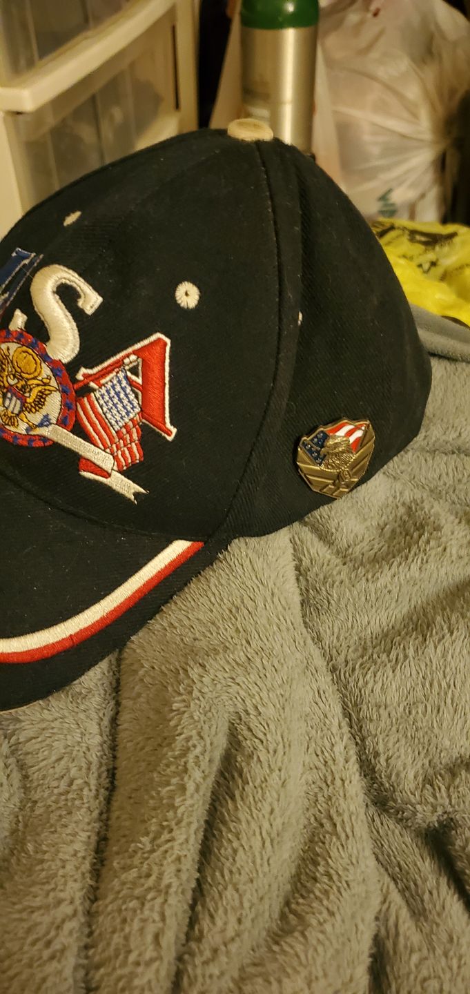 Customer photo review of US Air Force Veteran Pin