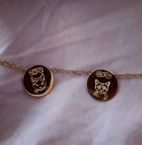 Customer photo review of Gold Dipped Lineart Love Armkette