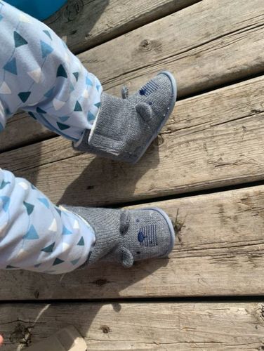 Customer photo review of CHAUSSOURS™ - Chausson Montant Polaire Bébé 0-18M