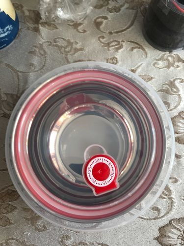 Customer photo review of Bol Mélangeur Inox avec Couvercle (à l'unité)
