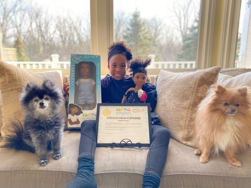 Customer photo review of Healthy Roots Doll: Zoe