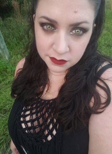 Customer photo review of New York Grey Prescription Contact Lenses