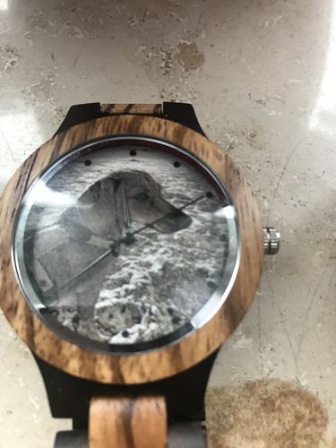 Customer photo review of Wood o'clock - Fotouhr