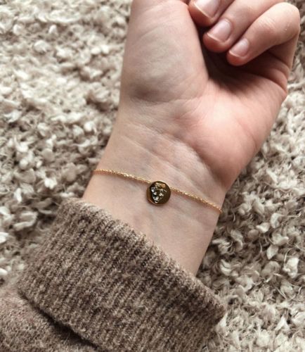 Customer photo review of Gold Dipped Lineart Love Armkette