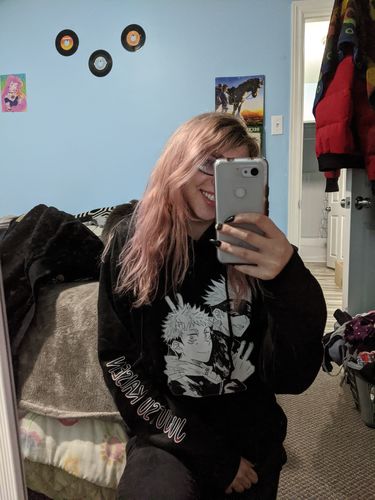 Customer photo review of Jujutsu Kaisen - Satoru x itadori Hoodie