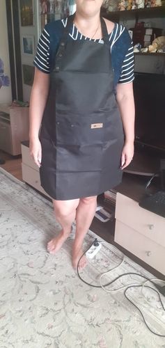 Customer photo review of Tablier de Cuisine Femme