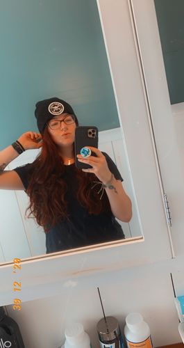 Customer photo review of 598 - Nobody Patch Beanie