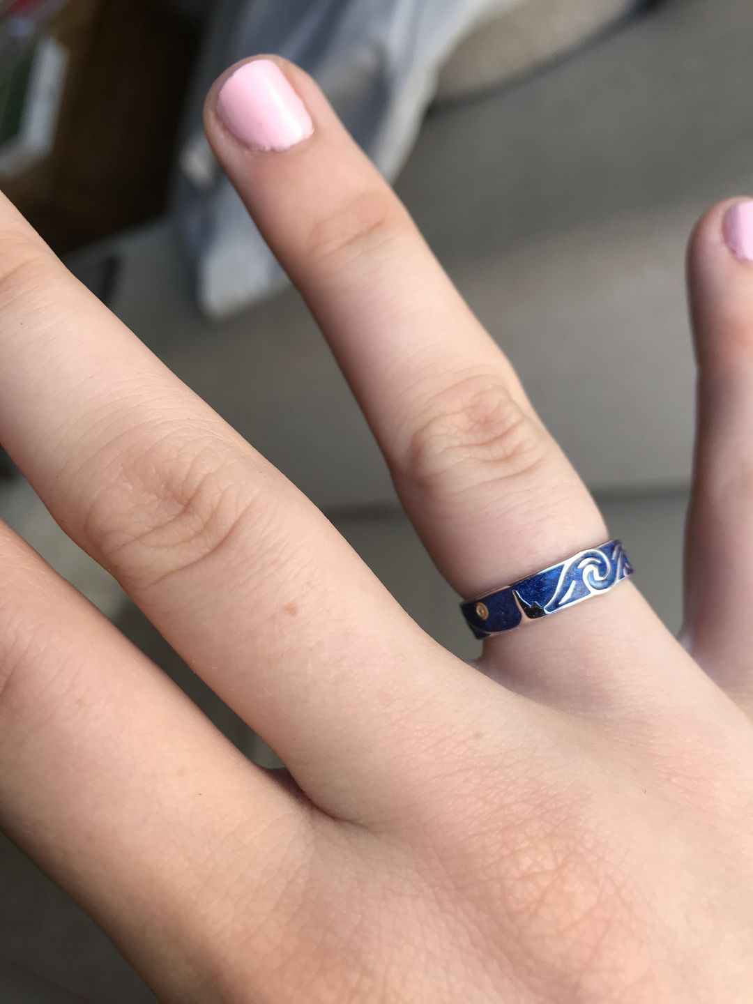Customer photo review of Van Gogh The Starry Night Couple Rings