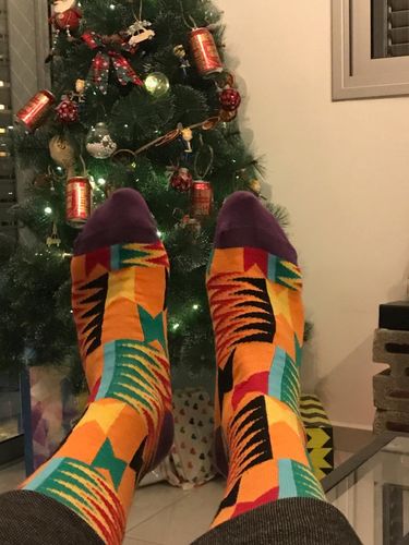 Customer photo review of 4 Mask & 4 Sock Combo
