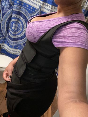 Customer photo review of Lux Latex Vest - Triple Belt