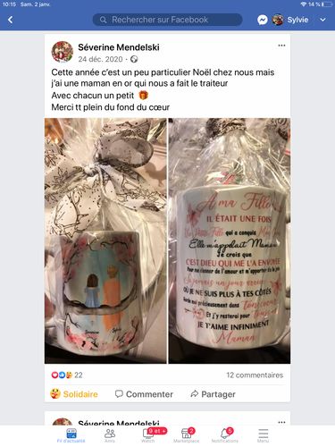 Customer photo review of MUG PERSONNALISÉ - FILLE MAMAN - IL ÉTAIT UNE FOIS
