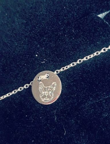 Customer photo review of Silber Lineart Love Armkette