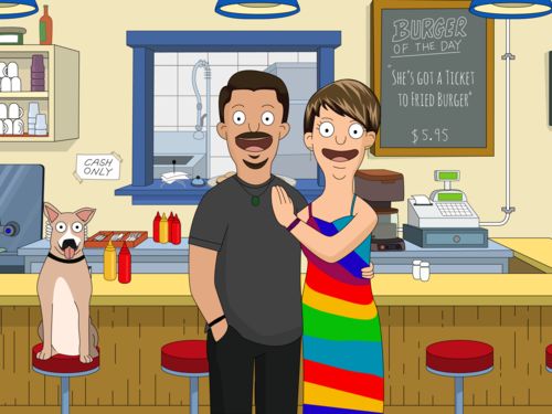 Customer photo review of Personalized Bob’s Burgers Custom Portrait