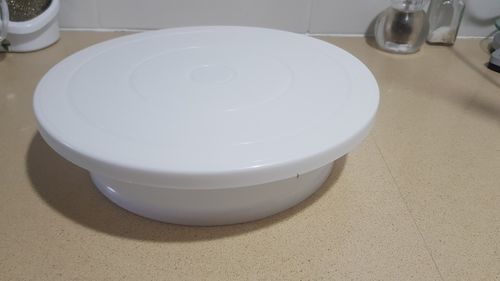 Customer photo review of Plateau tournant pour Deco Gâteau