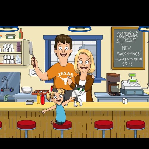 Customer photo review of Personalized Bob’s Burgers Custom Portrait