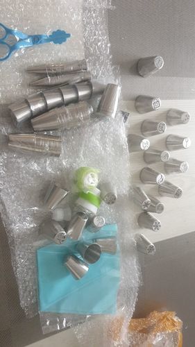 Customer photo review of Poche à douille Silicone - Assortiment 109 pièces