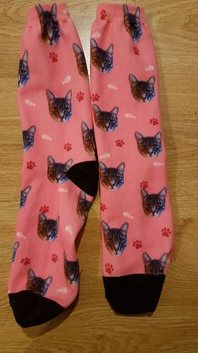 Customer photo review of Chaussettes Personnalisées Animal