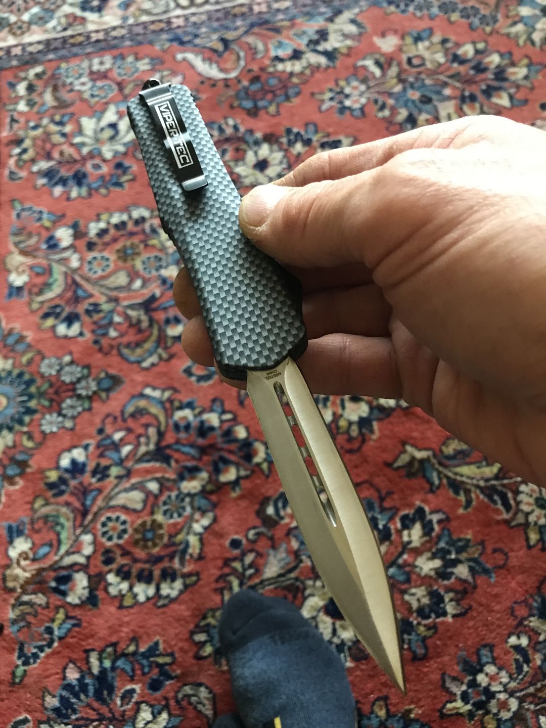 Customer photo review of Carbon Fiber Ghost D/A OTF (Multiple Blade Styles Available)