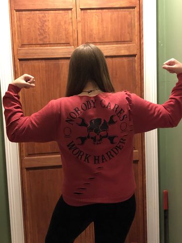 Customer photo review of 174 - Nobody Wide Neck Hoodie