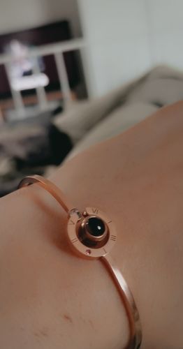 Customer photo review of Peakmart™ Römische Zahlen Armband mit Wunschfoto