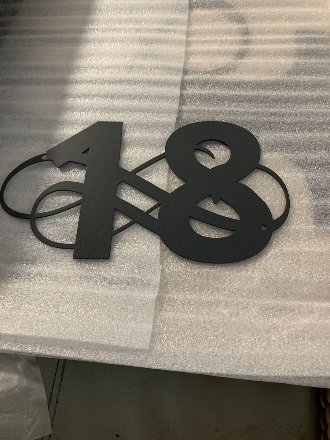 Customer photo review of Hausnummer "Ornamental Style" passend zum Hausnummern-Monogramm (personalisierbar)