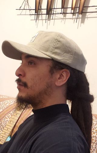 Customer photo review of Big Unstructured Snapback, Silver Corduroy
