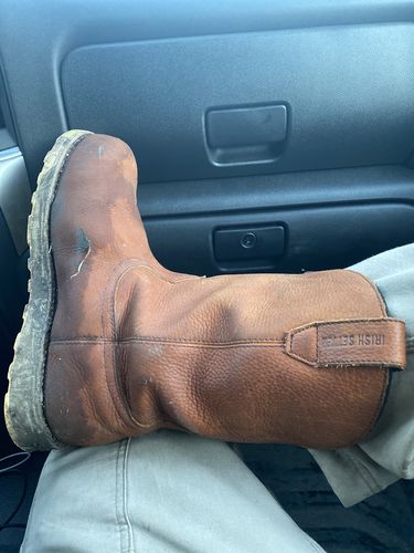 Customer photo review of Irish Setter Red Wing Men's Wingshooter Safety Toe Pull-On Boots 83962