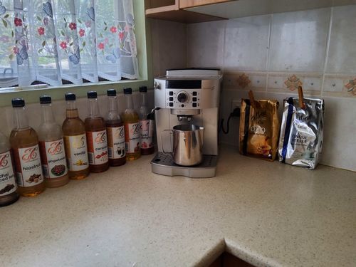 Customer photo review of Caramel Coffee Syrup