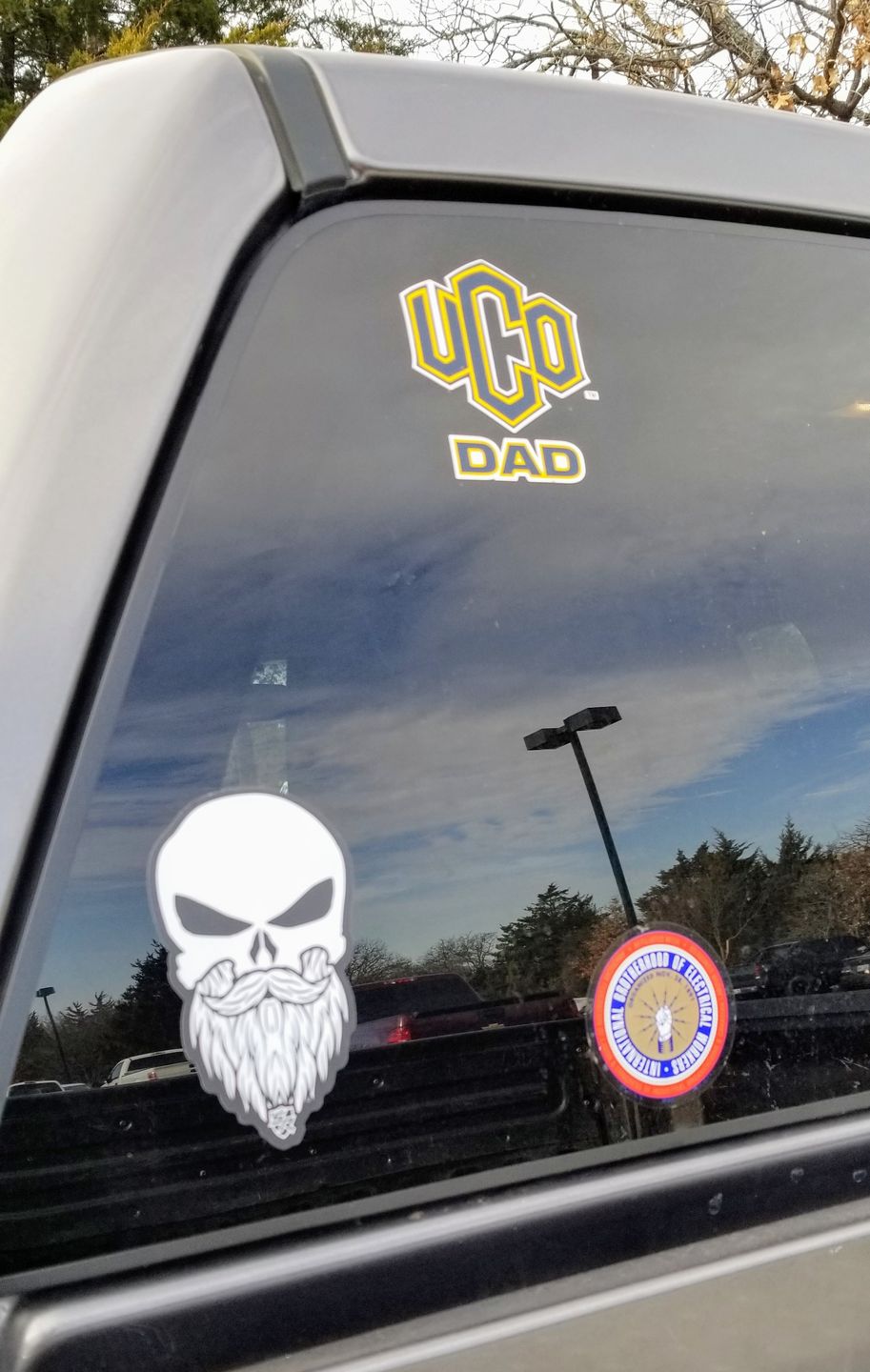 Customer photo review of Bearded Punisher Decal