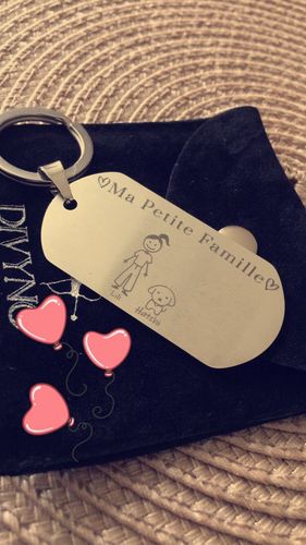 Customer photo review of Porte Clé - Ma Petite Famille