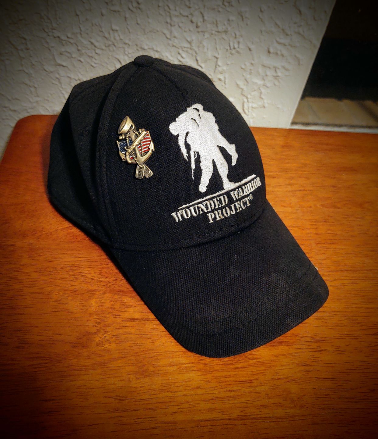 Customer photo review of US Navy Veteran Pin