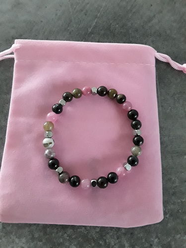 Customer photo review of BRACELET TOURMALINE PROTECTEUR 6mm