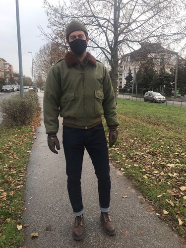 Customer photo review of USAAF Type B-10 Flight Jacket - Olive