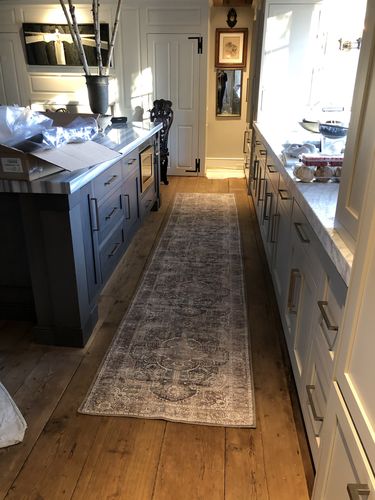 Customer photo review of Distressed Vintage Kendra Ash Area Rug