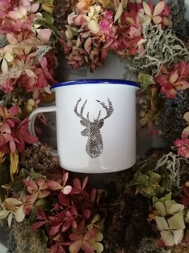 Customer photo review of Hirsch DNA  - Emaille Tasse