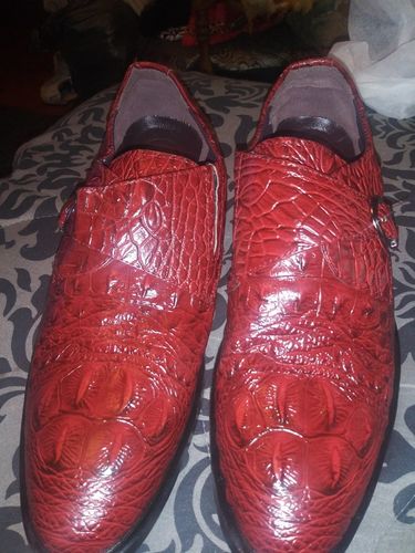 Customer photo review of Business Designer Crocodile Leather Oxfords